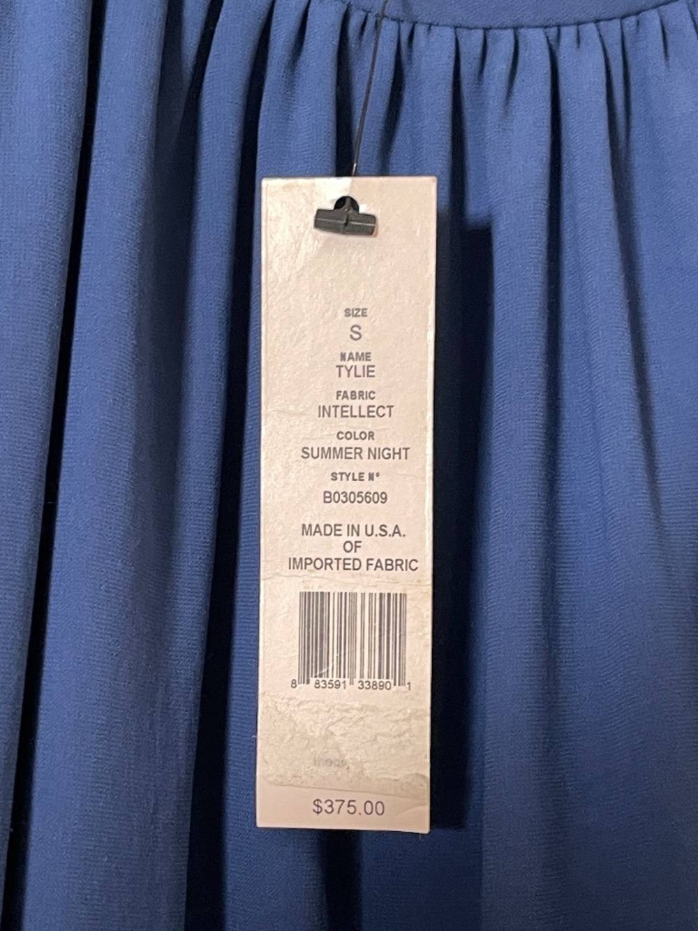 Theory Tylie - NWT- deep blue fluid maxi dress spaghetti strap jersey women S - Picture 2 of 8